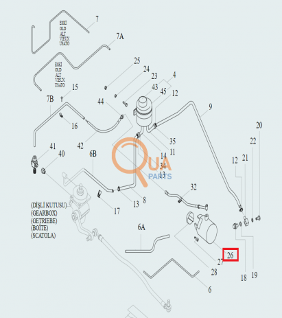 1PN082AJT3Z/058-Direksiyon Dişli Yağ Pompası (Sol Dönüşlü-130 Bar-Valfli)