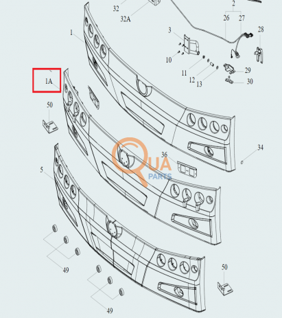 HD275127Y-Ön Tampon (Far Yıkamalı)
