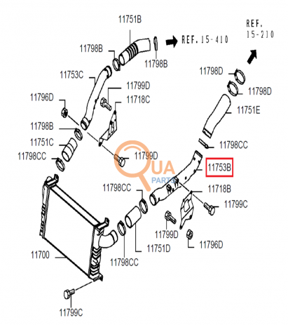 ME417988C-Boru, Intercooler Hava