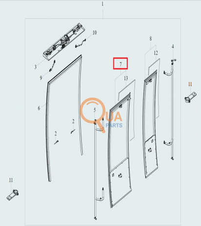 TM152183-01Y-Arka Kapı Kanat (Arka) (Camlı)