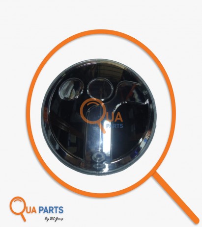 HD350243-Temsa Logosu (Yuvarlak-Siyah) (Plastik-Krom)