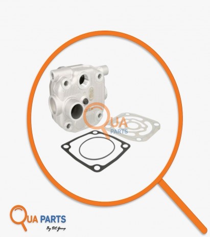 5411301819-Cylinder Head, Air Compressor (3 washers - with plate - Vertical Output type) 110760 277.01.210 27701210 A5411301819 RK01121 RK.01.121 A5411301819